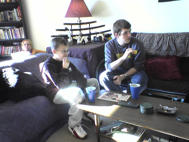 At Maia's apartment