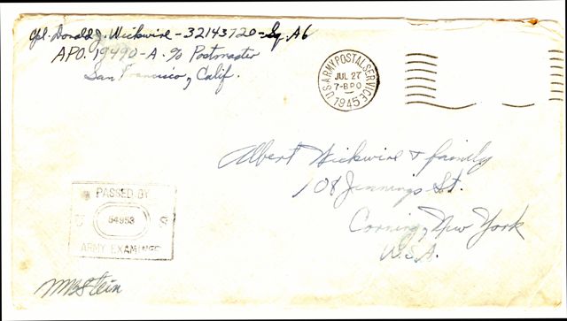 1945-7-27 Envelope
