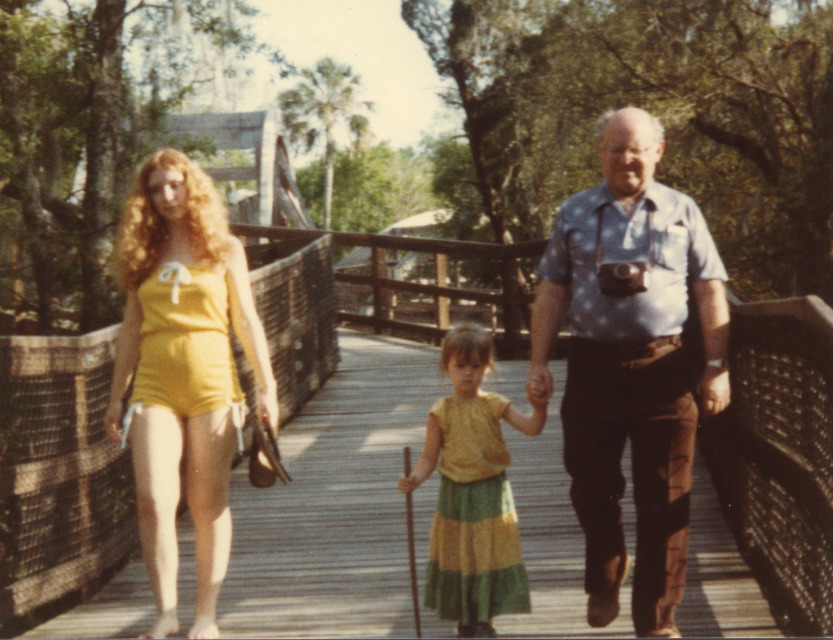 1982 hiking with Karen & Maia Selene