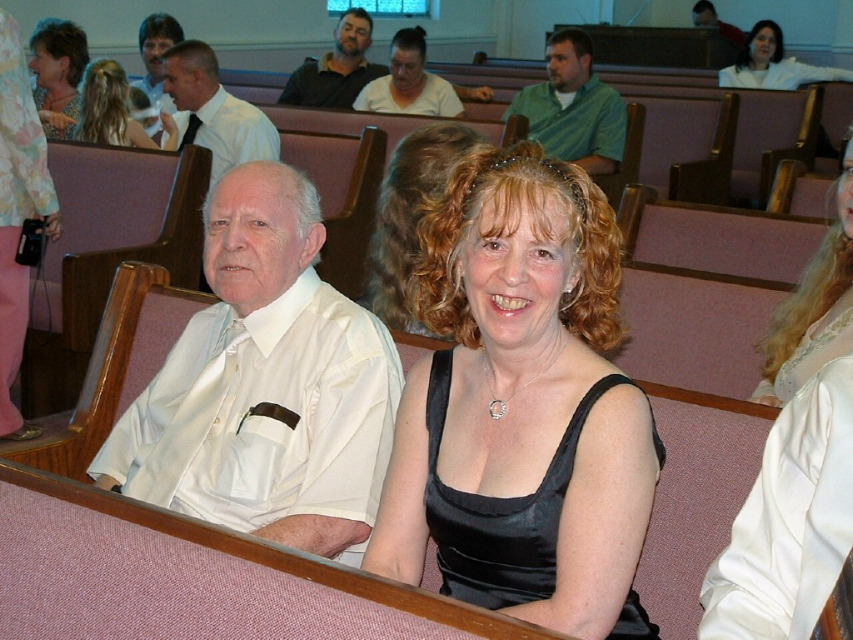 2007 next to Carol at Chris's wedding