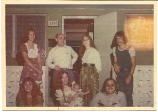 1974 with 5 children, future son-in-law & first granddaughter