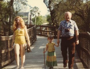 1982 hiking with Karen & Maia Selene