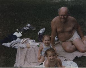 1984 with babies Sarah & Melonie